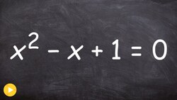 Solve using the quadratic formula with complex solutions Instructional Video