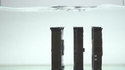 Gut HDD out the water Stock Footage