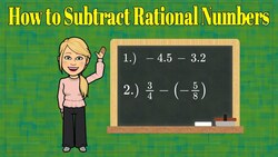 Subtracting Rational Numbers Instructional Video
