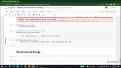 Recommender Systems Complete Course Beginner to Advanced - Project 1: Song Recommendation System Using Content-Based Filtering: Find Closest Title Instructional Video
