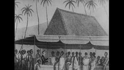 Hawaii, 1952: History of the growth of Christianity and commerce in Hawaii Stock Footage