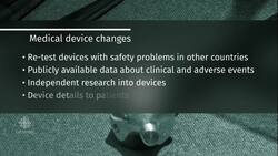 Health Canada aims to improve safety of medical devices, new rules News Clip