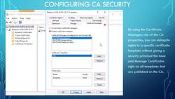 Active Directory with Windows Server 2016 - Administering CAs Instructional Video