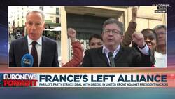 French greens and left unite to face Macron before June elections News Clip