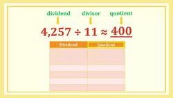 Estimate and Adjust Quotients Instructional Video
