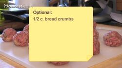 How to Make Meatballs Instructional Video