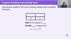 Explain how doubling and halving are related Instructional Video