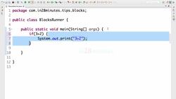 Java Programming for Complete Beginners - Java 16 - Java Tip 02 – Blocks Instructional Video