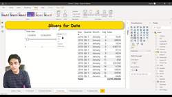 Business Intelligence with Microsoft Power BI - with Material - Date Slicers in Power BI Instructional Video