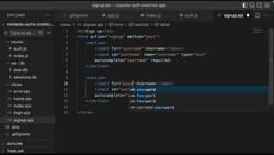 Express Framework Fundamentals - Secure Sign-Up with Auth0 and Node.js - Sign-Up Form and Styling with EJS Instructional Video