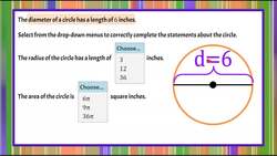 Circles: Diameter, Radius & Area | 7.G.B.4 Instructional Video