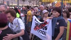 CLEAN : Catalan separatist protest marks 2nd anniversary of controversial referendum News Clip