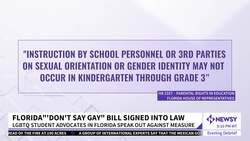 Florida Gov. Ron DeSantis Signs 'Don't Say Gay' Bill News Clip