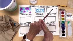 Watercolor Techniques- Create a Sample Sheet Instructional Video
