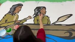 Ross River School unveils new mural made by students and local artists News Clip