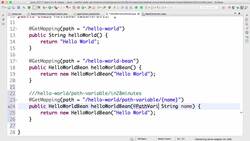 Master Microservices with Spring Boot and Spring Cloud - Step 06 – Enhancing the Hello World Service with a Path Variable Instructional Video