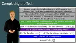 Hypothesis Testing in the Binomial Distribution Instructional Video