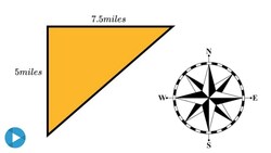 Find the distance and bearing | Trigonometric Word Problem Instructional Video