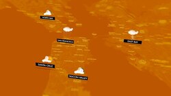 Weather Forecast in San Francisco Stock Footage