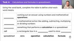 Spreadsheet formulas Instructional Video