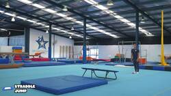 Elementary gymnastics - Mini tramp - 8 straddle jump Instructional Video