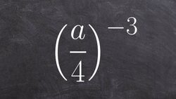 how to simplify an expression raised to a negative power Instructional Video