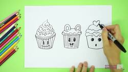 Arts and Crafts: How to Draw Cute Cupcakes Instructional Video