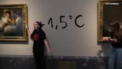 Climate activists glue themselves to famous Francisco Goya paintings News Clip