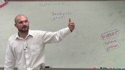 Solving a linear system by using substitution Instructional Video