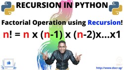 Factorial Operation using Recursion! Instructional Video