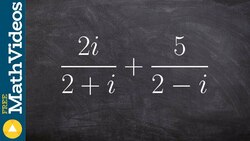 Combining two rational complex equations Instructional Video