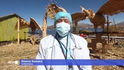 VOICED : Perú vacuna contra el covid-19 a indígenas de islas del lago Titicaca News Clip