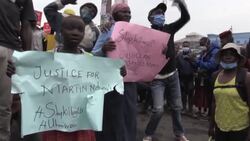 CLEAN : Kenyans demonstrate against police brutality in their country News Clip