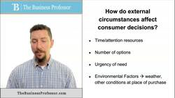 External Circumstances Affect Consumer Decisions Instructional Video