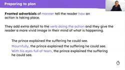 Planning the build-up of 'The Happy Prince' Instructional Video