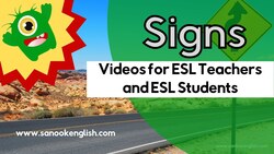 Signs Around Town - Videos for ESL teachers and ESL students Instructional Video
