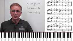 4 Ways to Harmonize the Same Melody - Music Composition Instructional Video