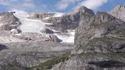 CLEAN : Images of Italian mountain range where rescue operations continue after glacier collapse News Clip