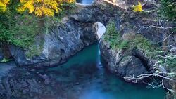 Natural Bridges on the Oregon Coast Stock Footage
