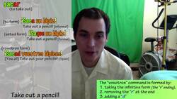 How to say "Take out a pencil!" in Spanish (Día 108) Instructional Video