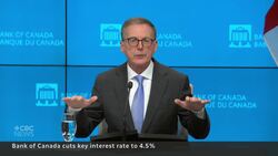 Bank of Canada drops key interest rate to 4.5%, hints more cuts coming News Clip