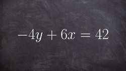 Finding the x and y intercept and then graph Instructional Video