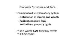 Racist Violence and Economic Activity Instructional Video