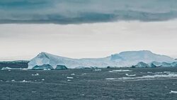 Ice floe floating in the ocean Stock Footage