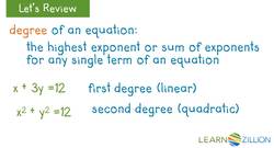 Analyzing Solutions: Linear and Quadratic Systems on Graphs Instructional Video