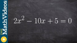 Finding the solutions by completing the square by factoring out a number Instructional Video