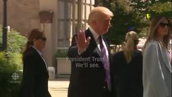 Donald Trump says, 'We'll see,' when asked if U.S. will attack North Korea News Clip