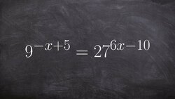Solving an equation by converting exponents to the same base Instructional Video