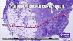 U.S. Truck Convoy Opposing COVID-19 Mandates En Route To D.C. News Clip