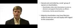 Closely Held Corporation - Explained Instructional Video